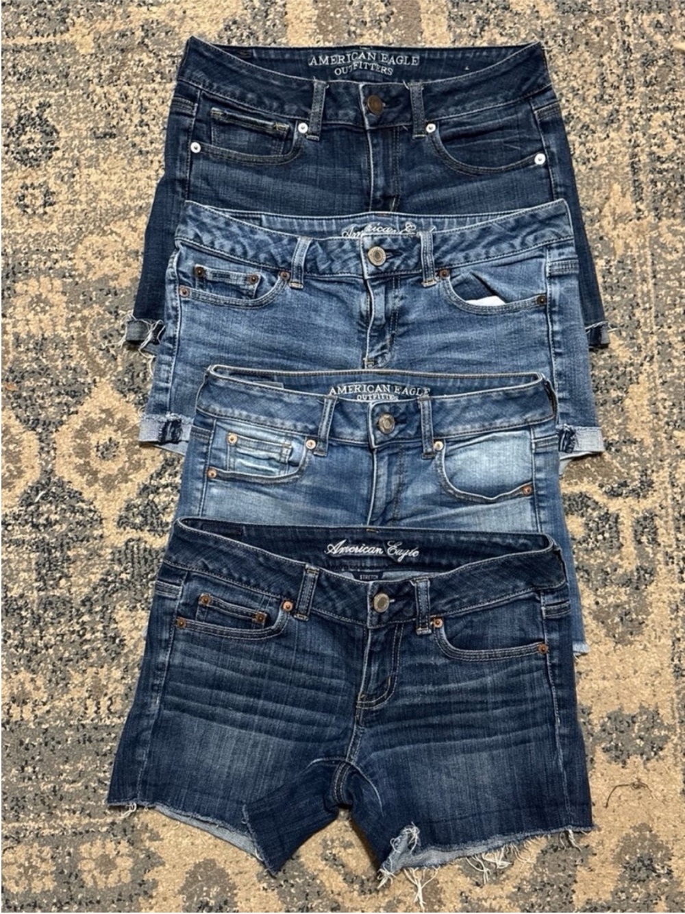 American Eagle Outfitters Denim Shorts bundle of four - Picture 2 of 3